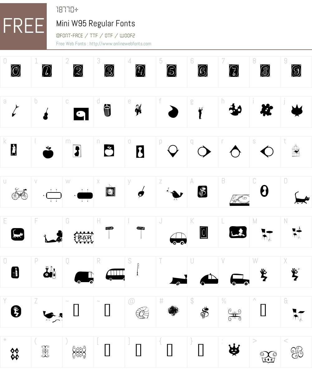 FTN Mini Font Screenshots