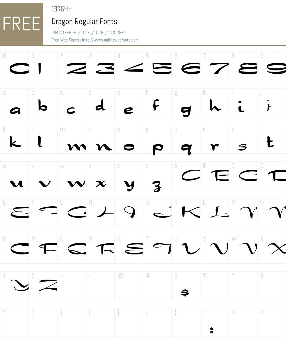 Dragon Font Screenshots