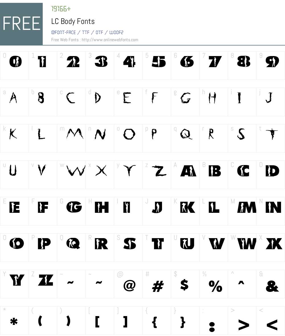 LC Body Font Screenshots