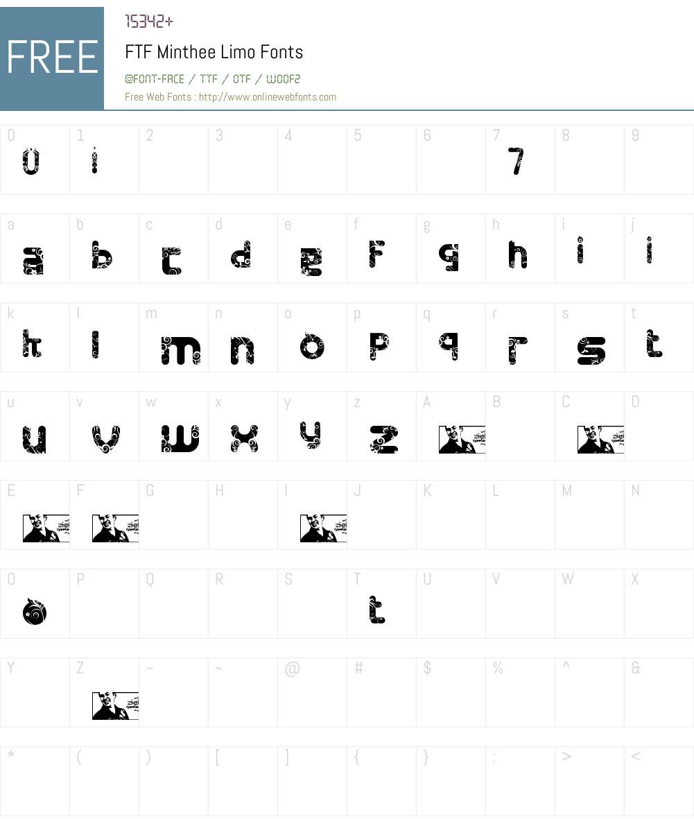 FTF Minthee Limo Free Font Screenshots