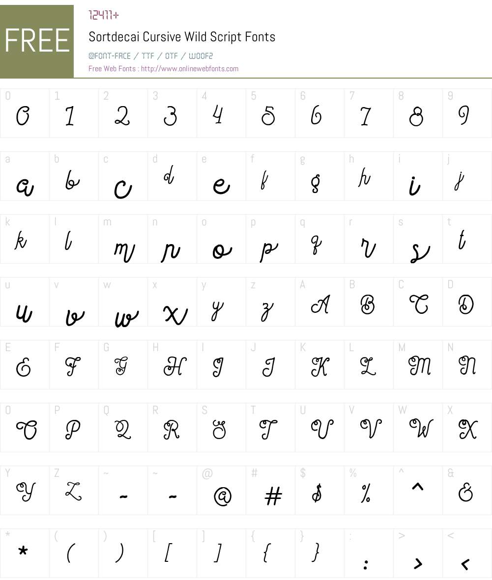 Sortdecai Cursive Wild Script Font Screenshots