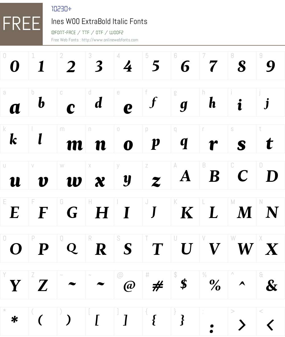 Ines Font Screenshots