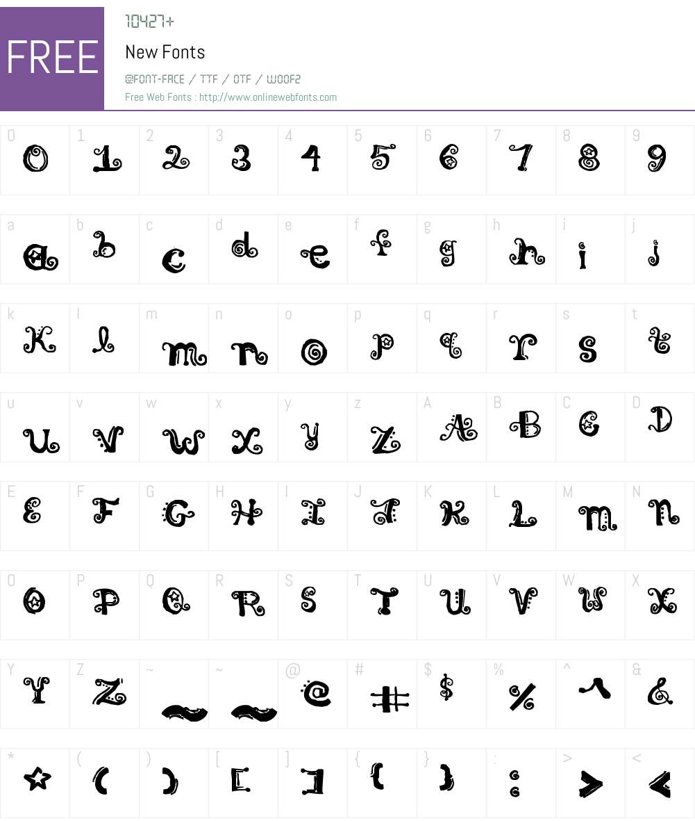 New Font Screenshots