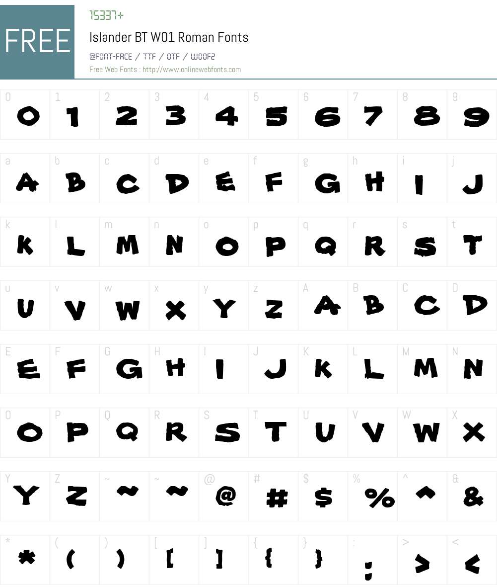 IslanderBTW01-Roman Font Screenshots