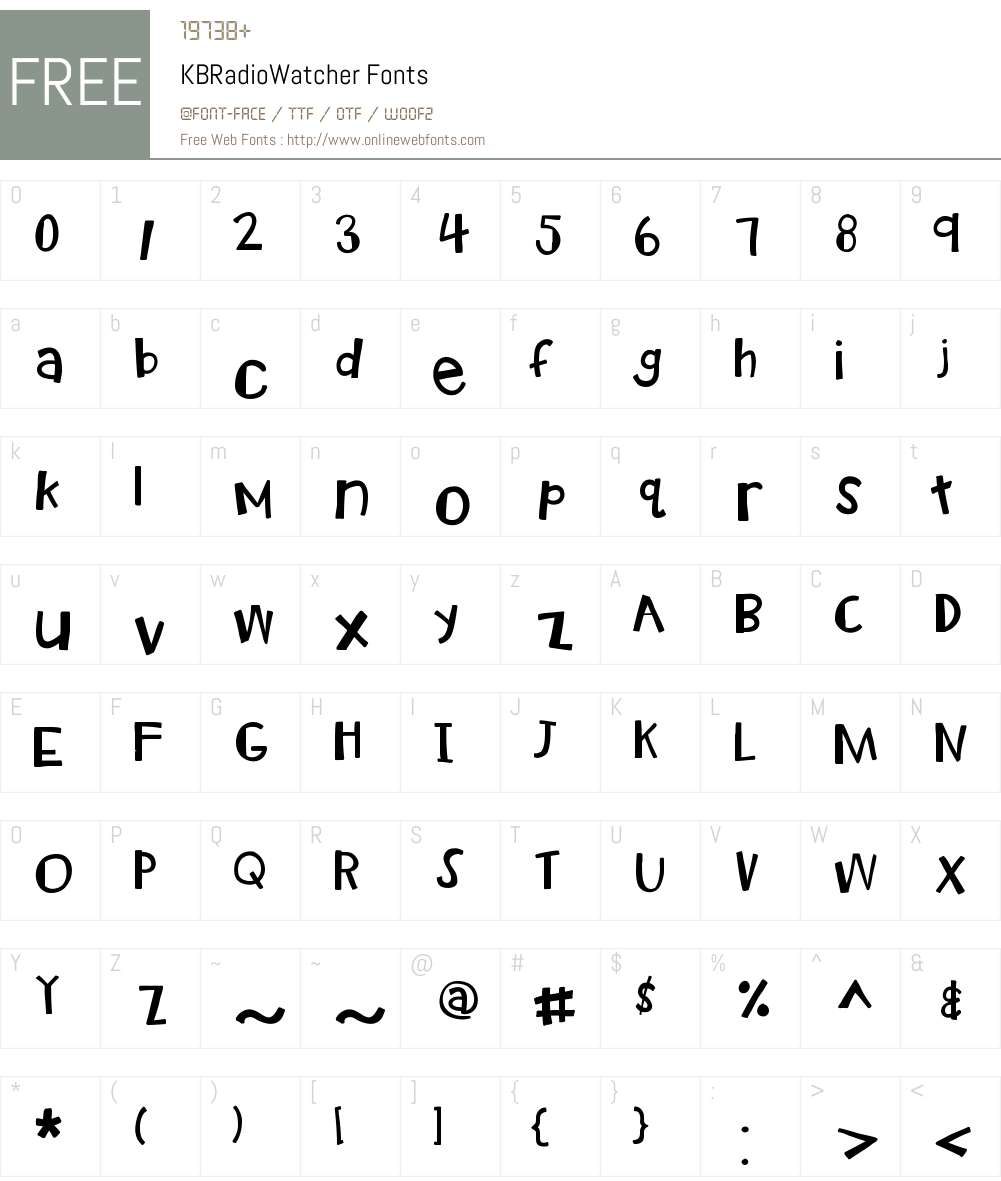 KBRadioWatcher Font Screenshots