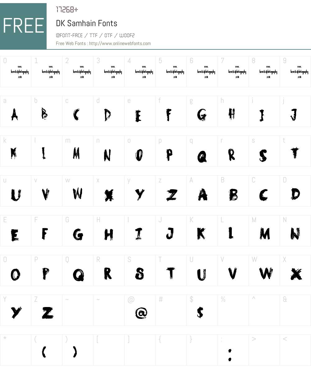 DK Samhain Font Screenshots