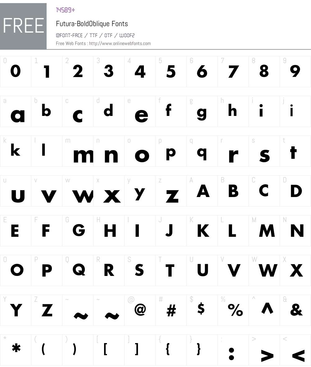 Futura Font Screenshots