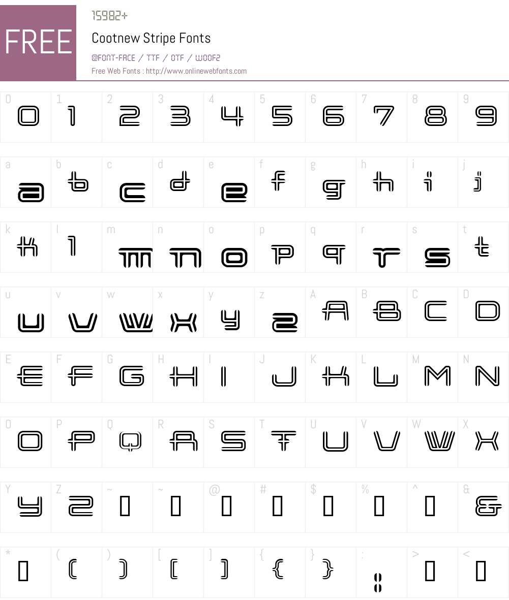 Cootnew Font Screenshots