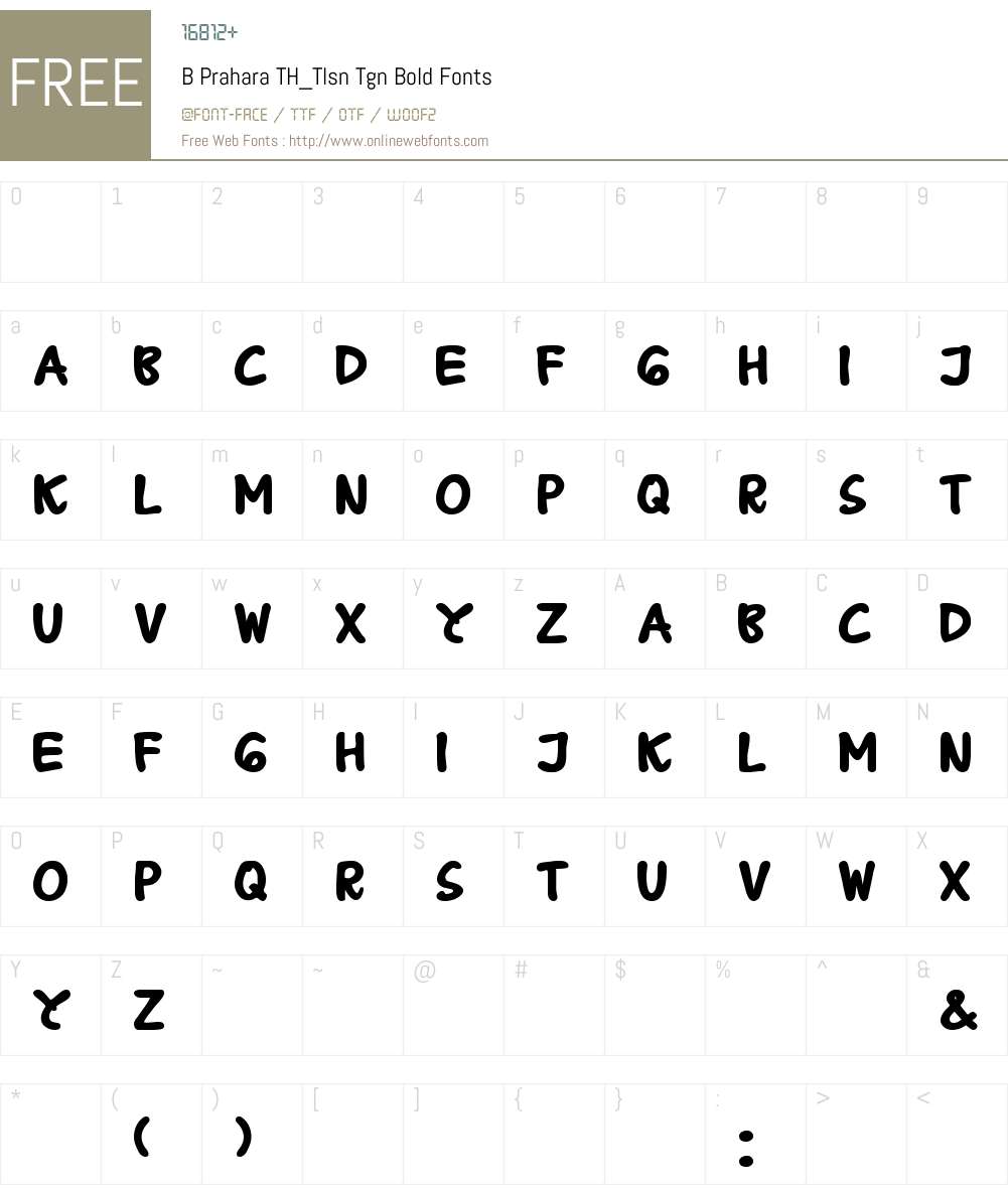 B Prahara TH_Tlsn Tgn Font Screenshots