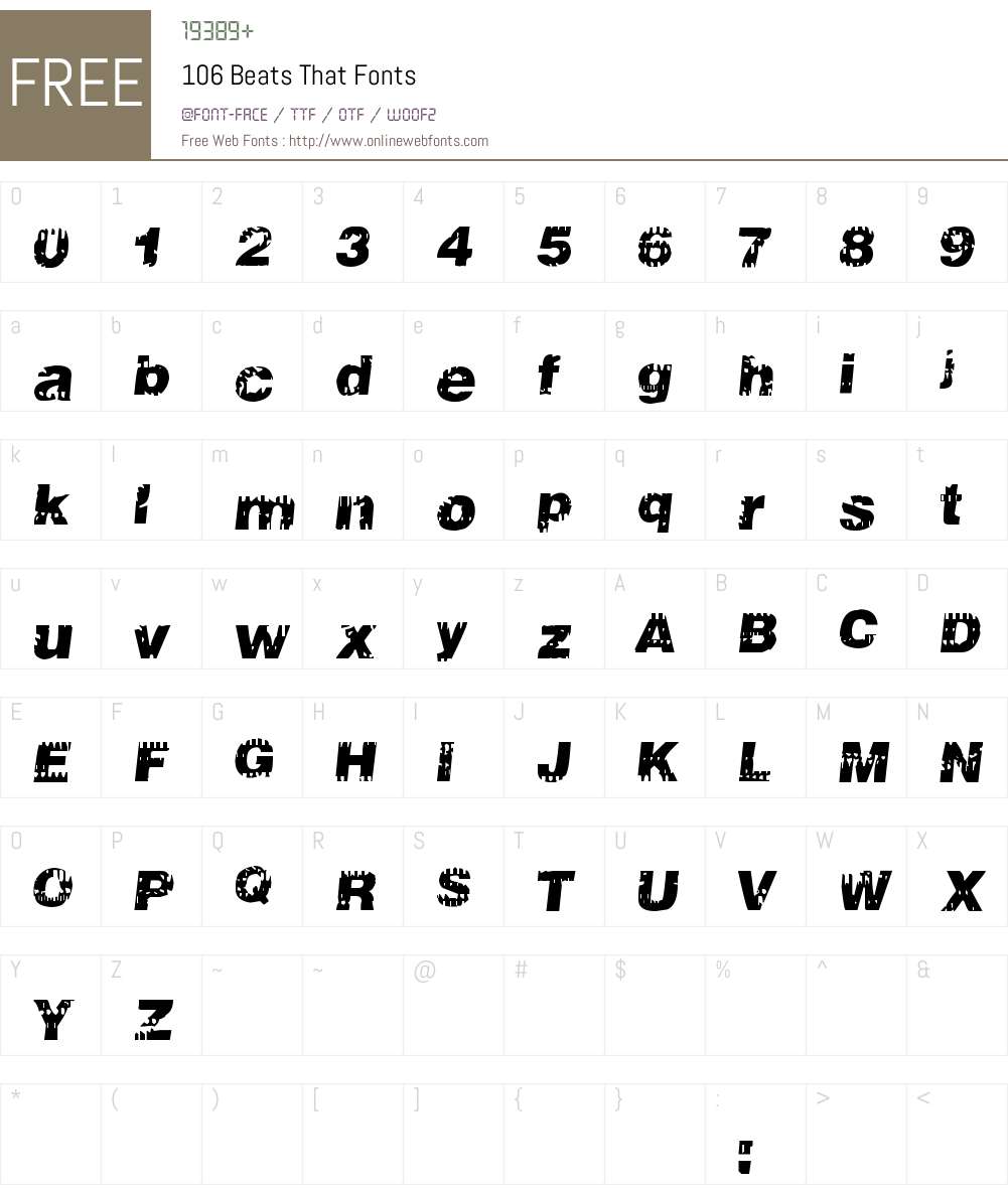 106 Beats That Font Screenshots