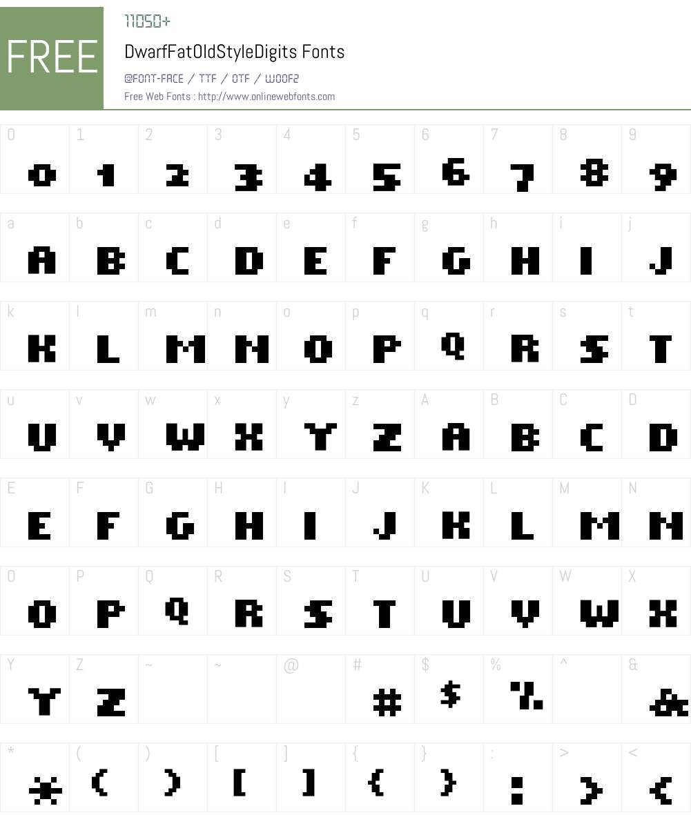 Dwarf Font Screenshots