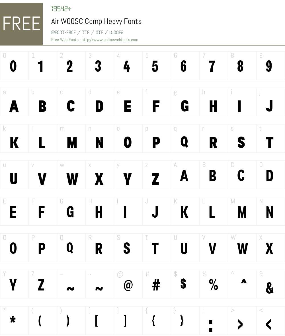 Air Font Screenshots