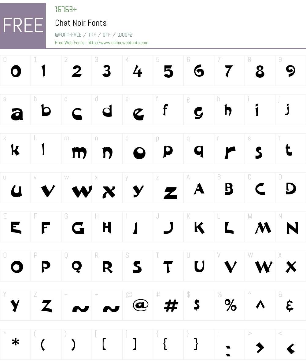 Chat Noir Font Screenshots