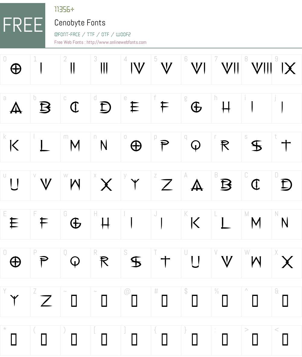 Cenobyte Font Screenshots