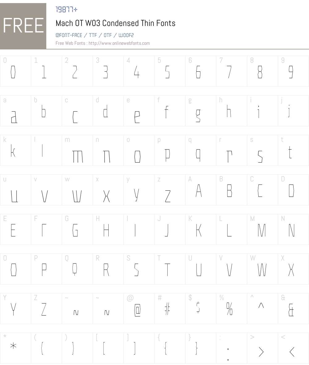 FF Mach Font Screenshots