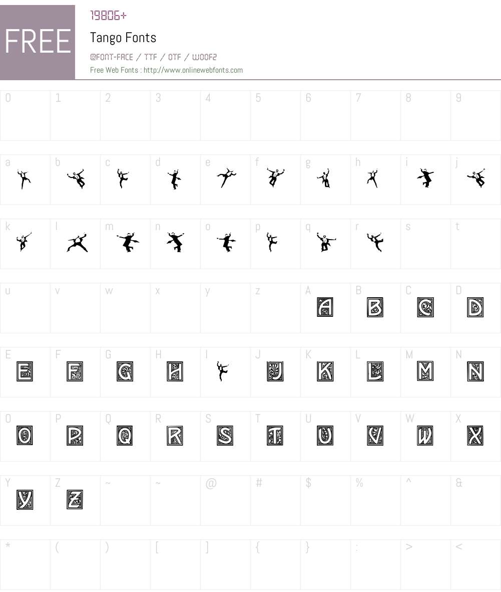 Tango Font Screenshots