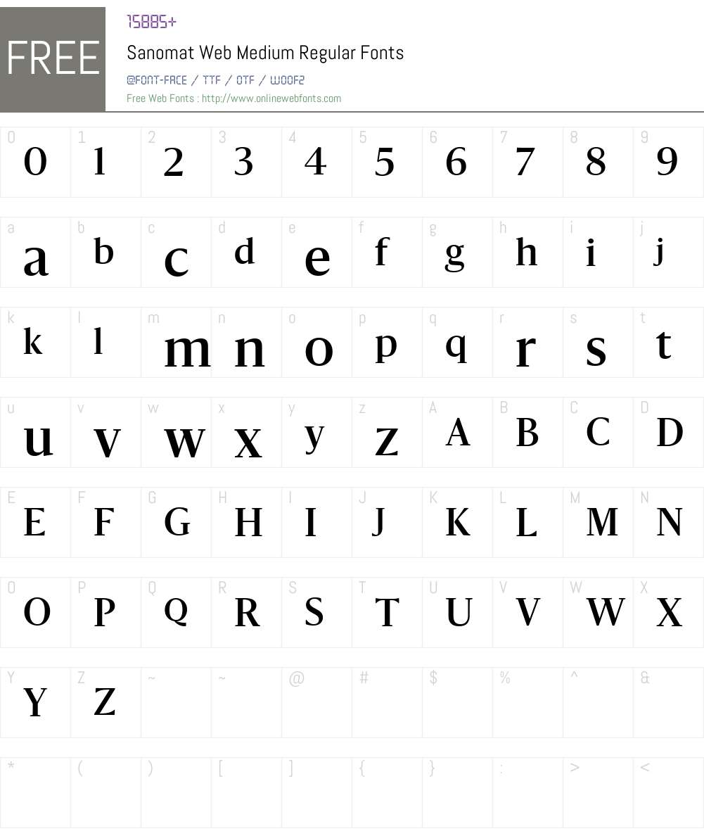 Sanomat Web Medium Font Screenshots