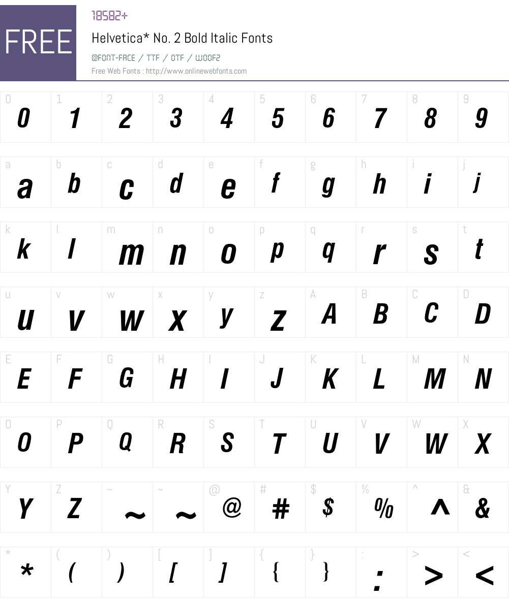 Helvetica 2 BQ Font Screenshots