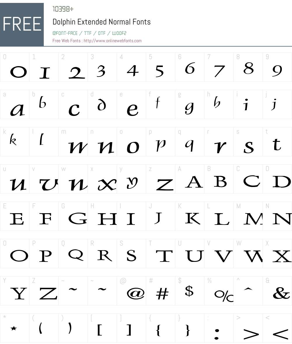 Dolphin Extended Font Screenshots