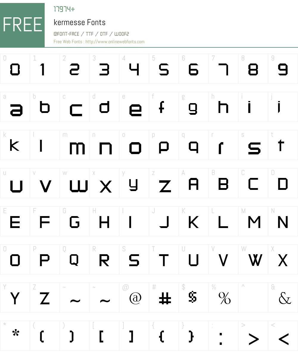 kermesse Font Screenshots