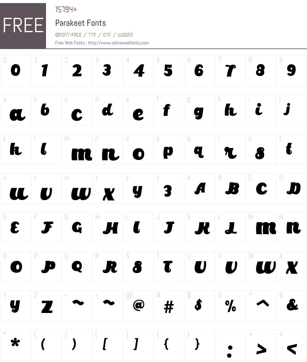 Parakeet Fonts Free Download - OnlineWebFonts.COM