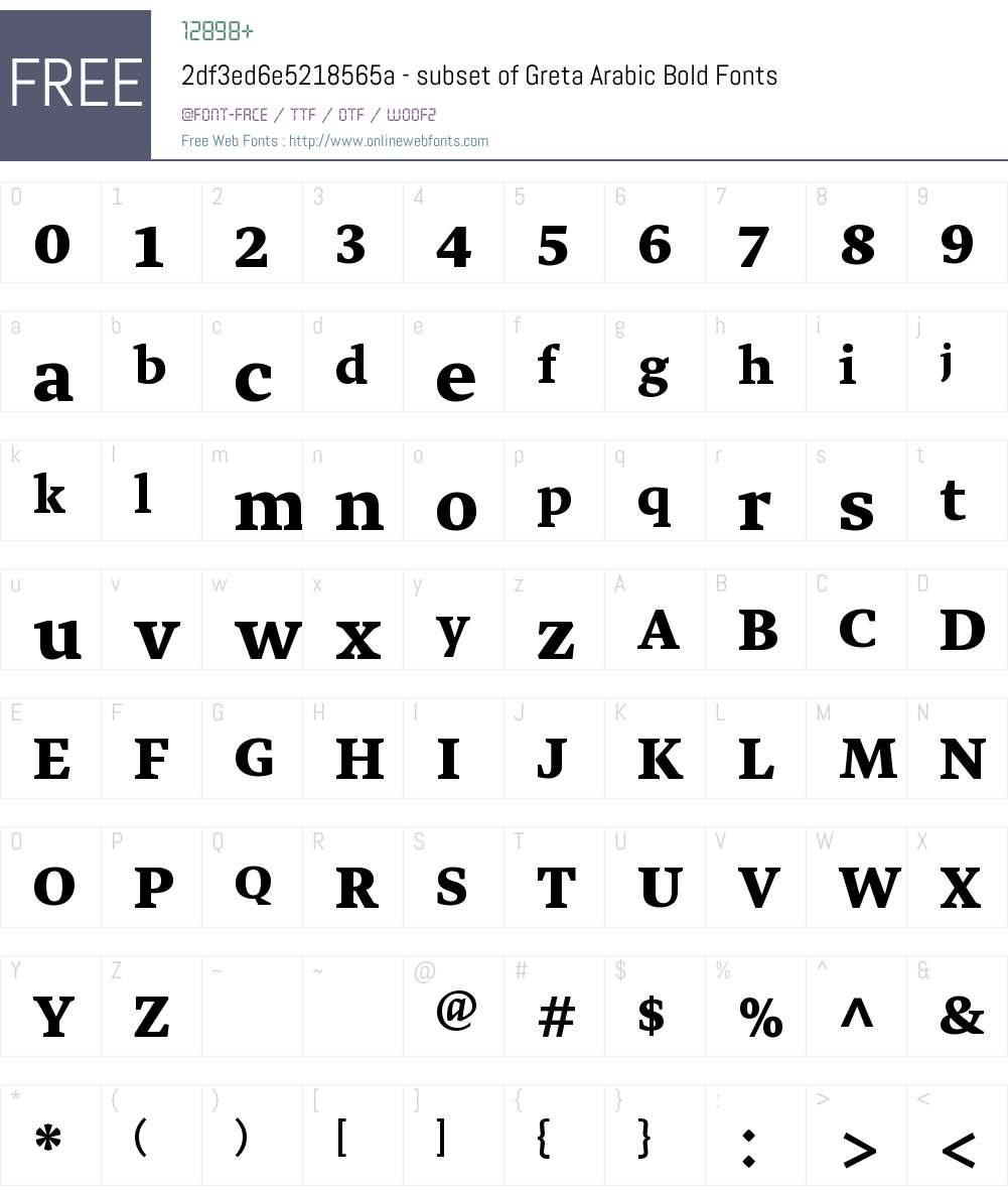 2df3ed6e5218565a - subset of Greta Arabic Font Screenshots