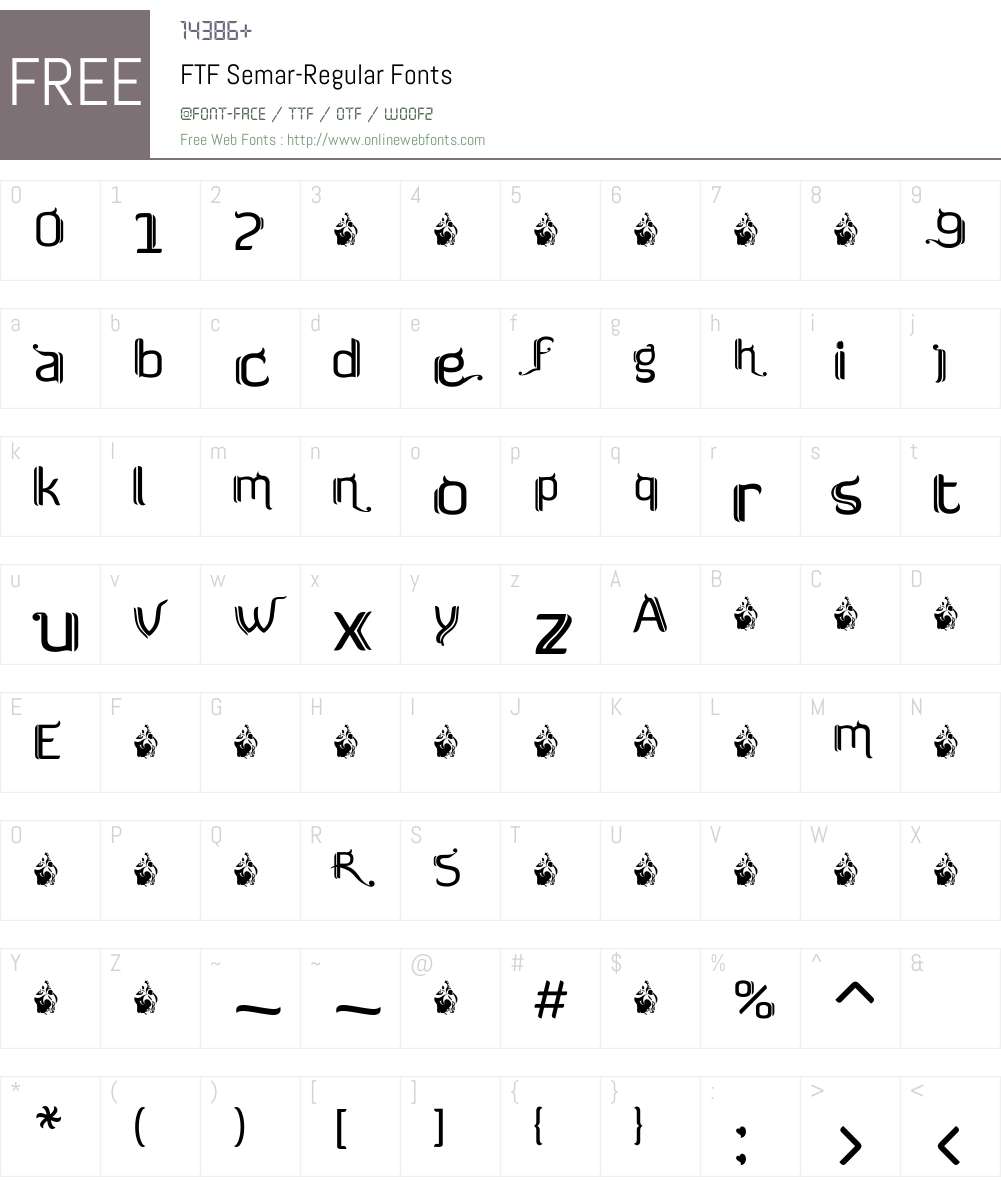 Download FTF Semar-Regular 1 Fonts Free Download - OnlineWebFonts.COM