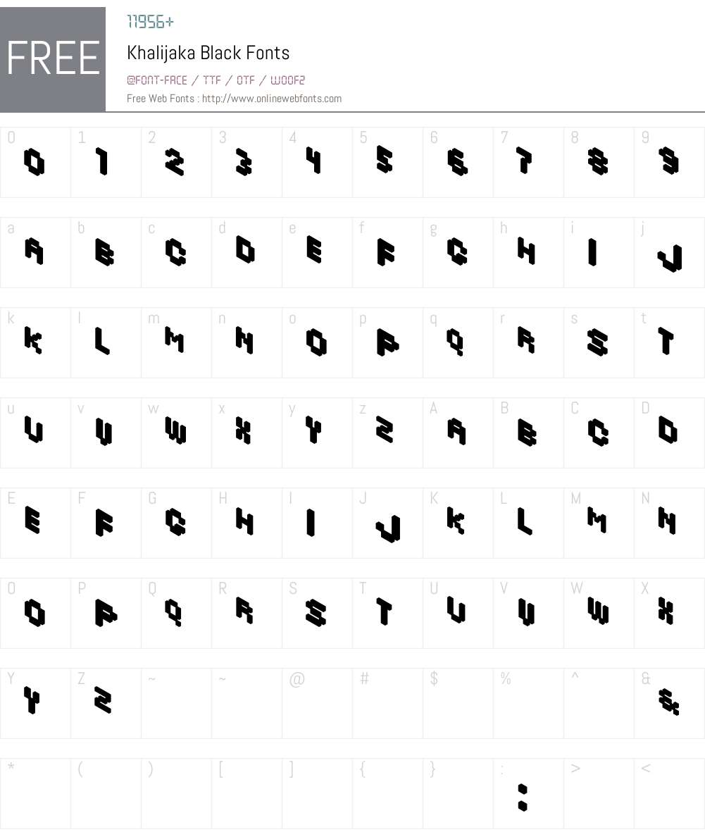 Khalijaka Font Screenshots
