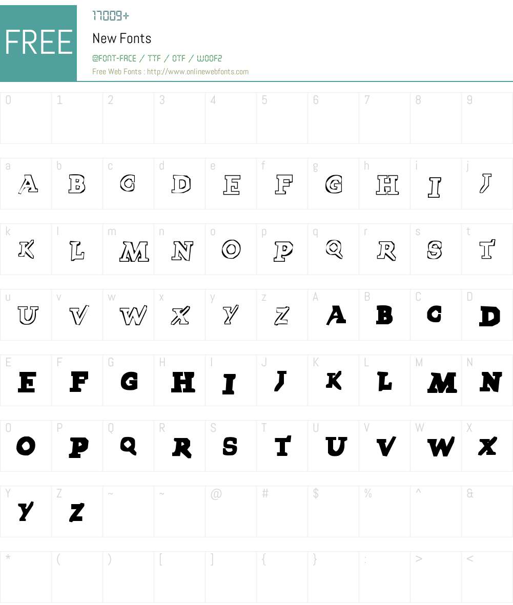 New Font Screenshots