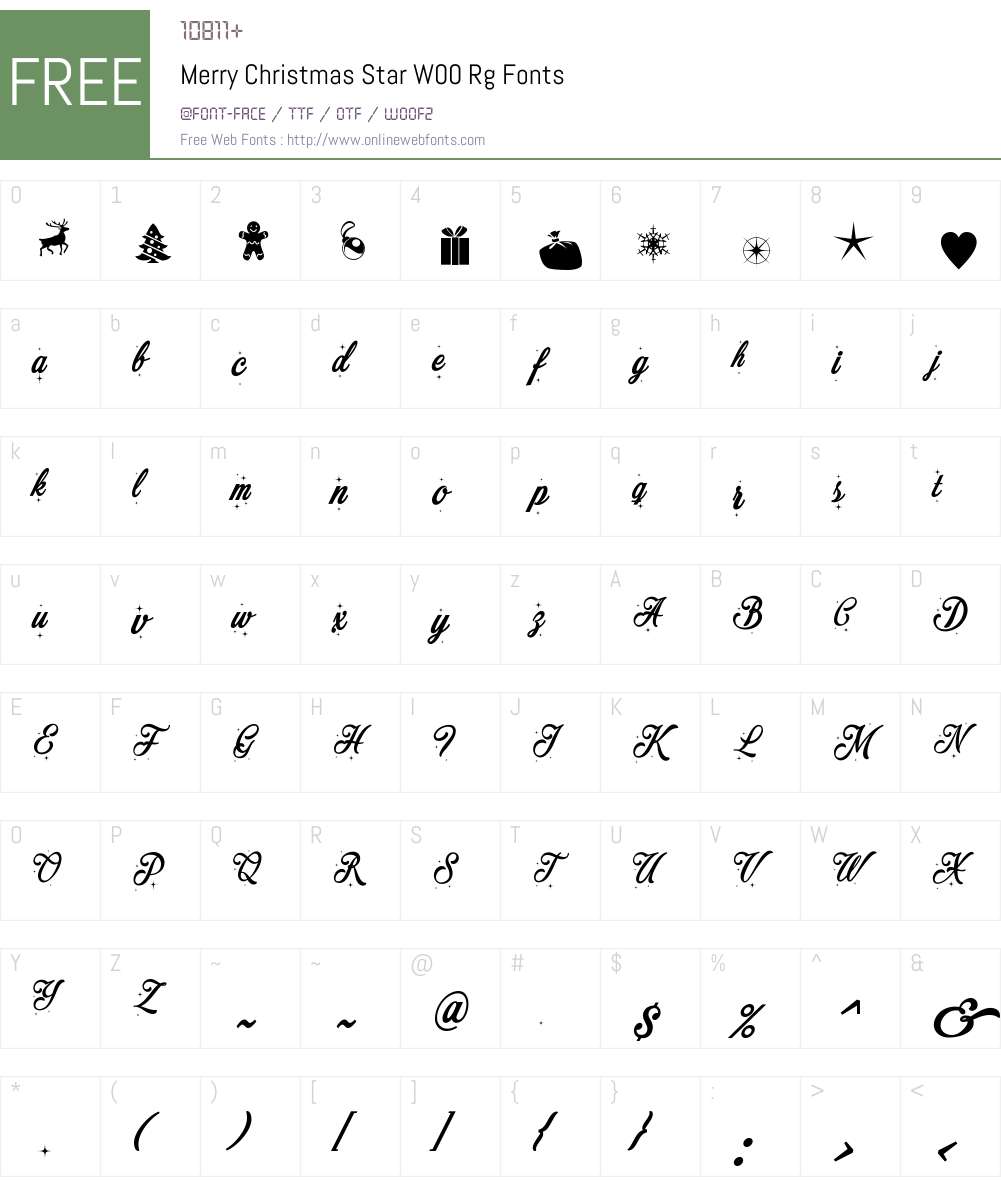 Merry Christmas Font Screenshots