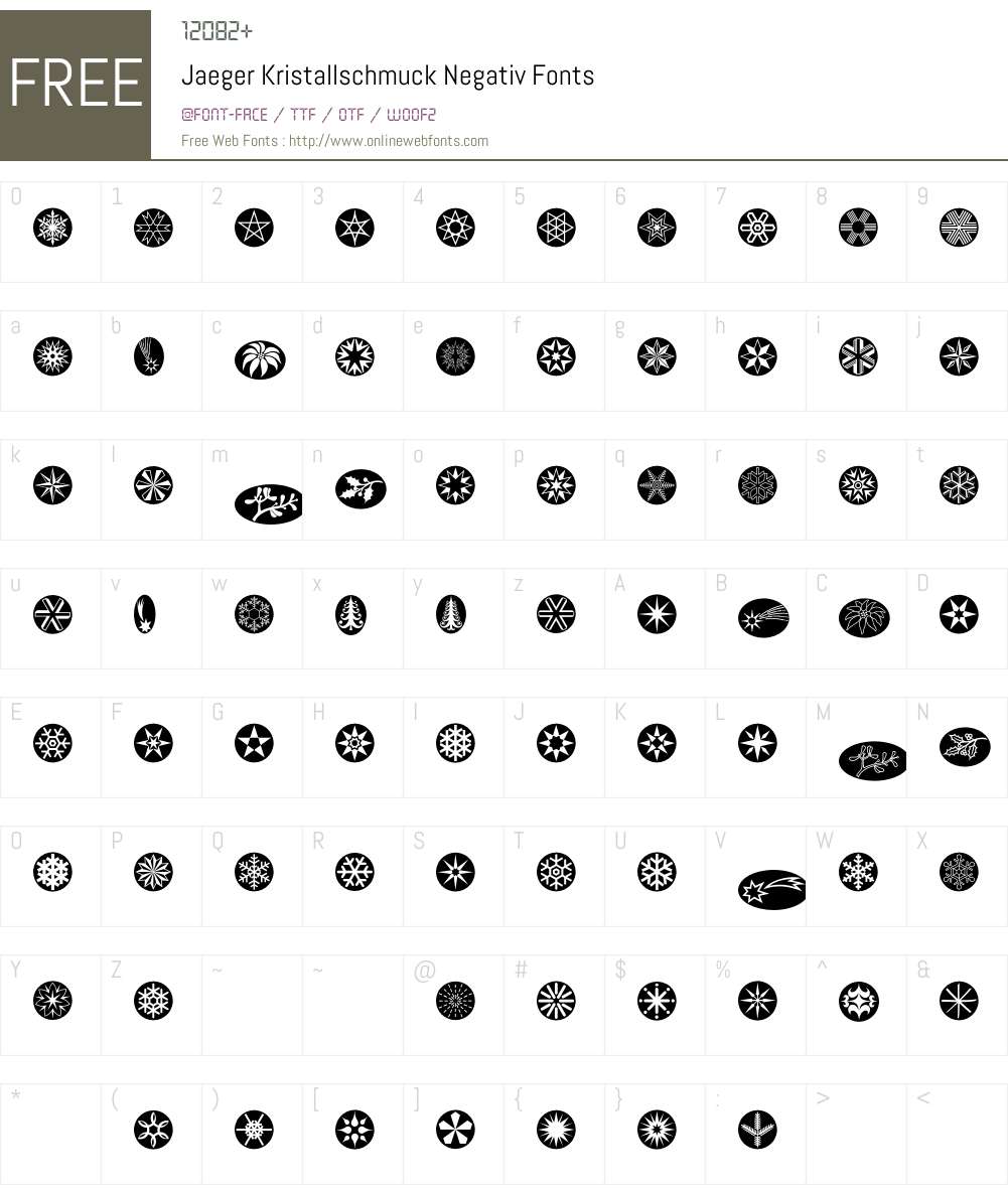 Jaeger Kristallschmuck Negativ BQ Font Screenshots