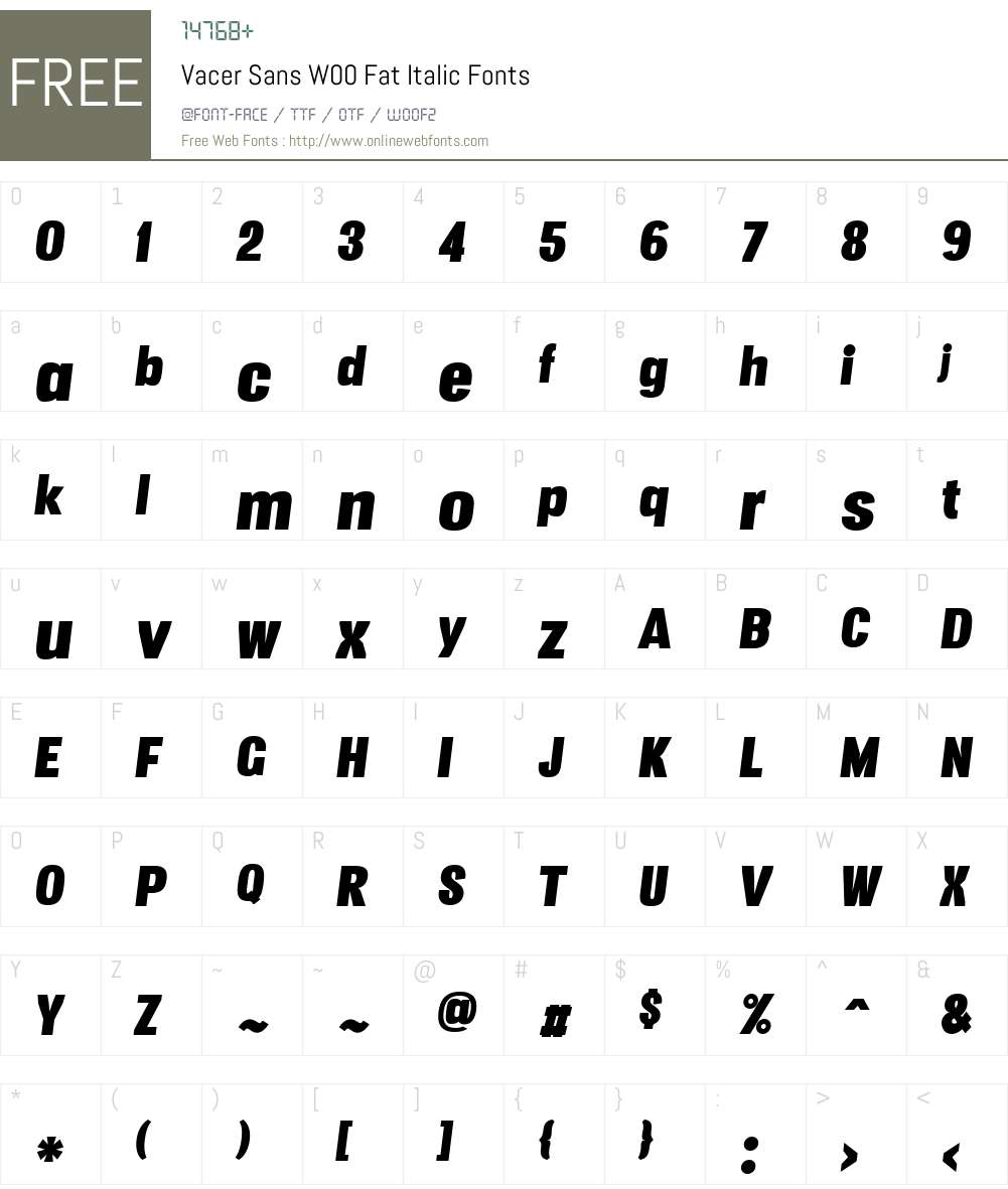 Vacer Sans Font Screenshots