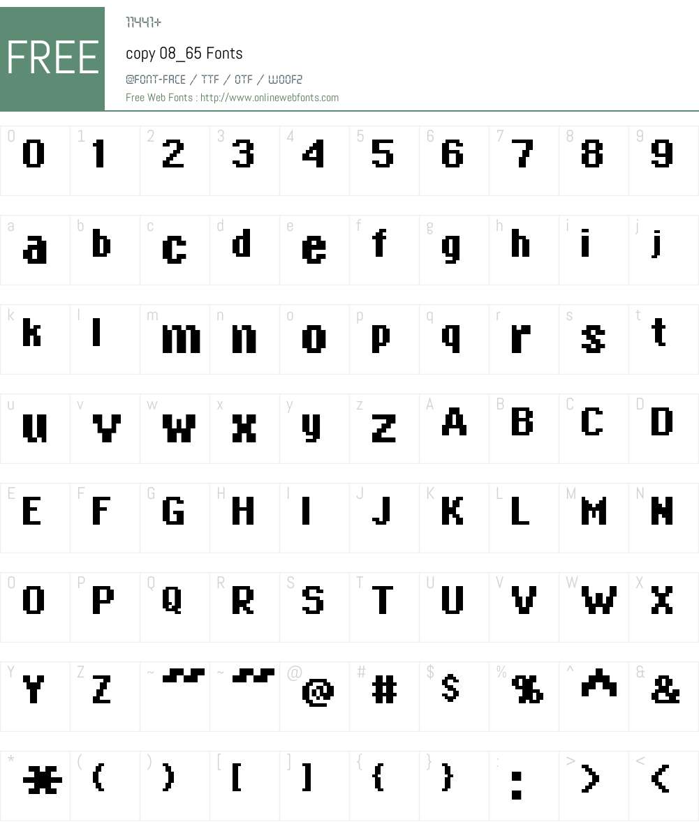 copy 08_65 Font Screenshots