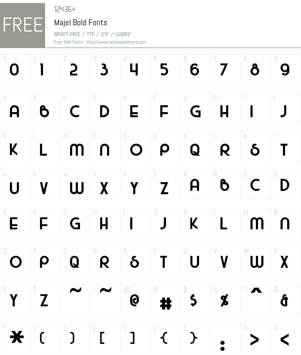 Majel Font Screenshots