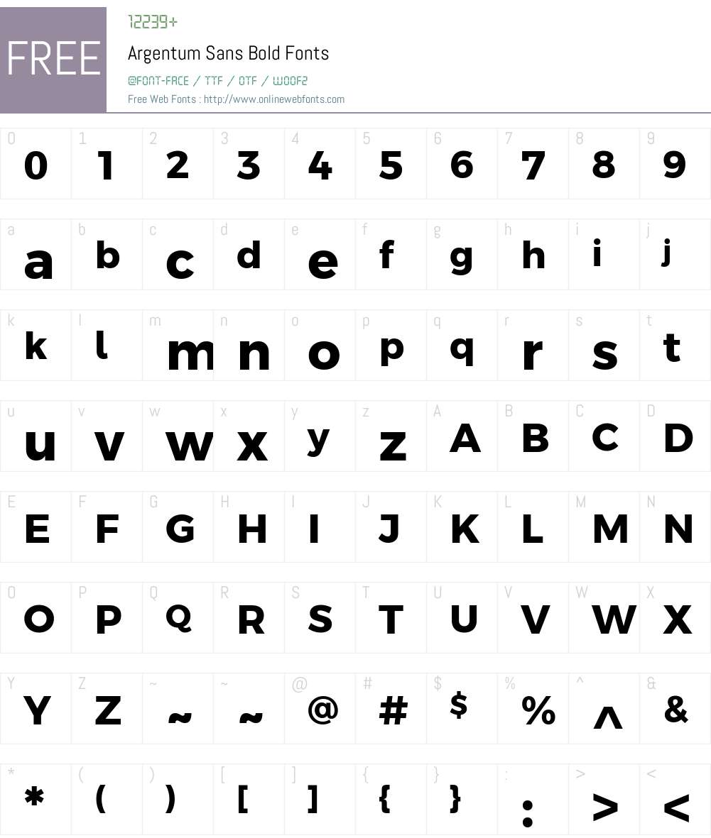 Argentum Sans Font Screenshots