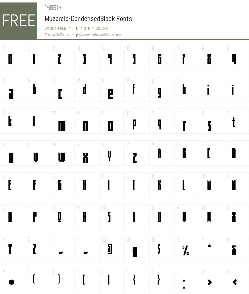 Muzarela 40 Font Screenshots