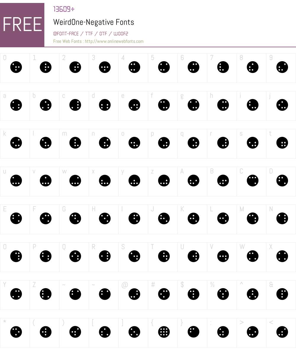 Weird Font Screenshots
