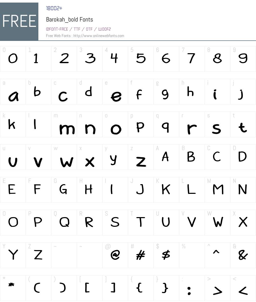 Barokah Font Screenshots