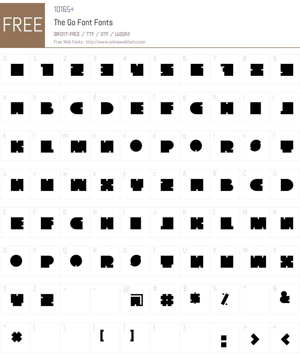 The Go Font Font Screenshots
