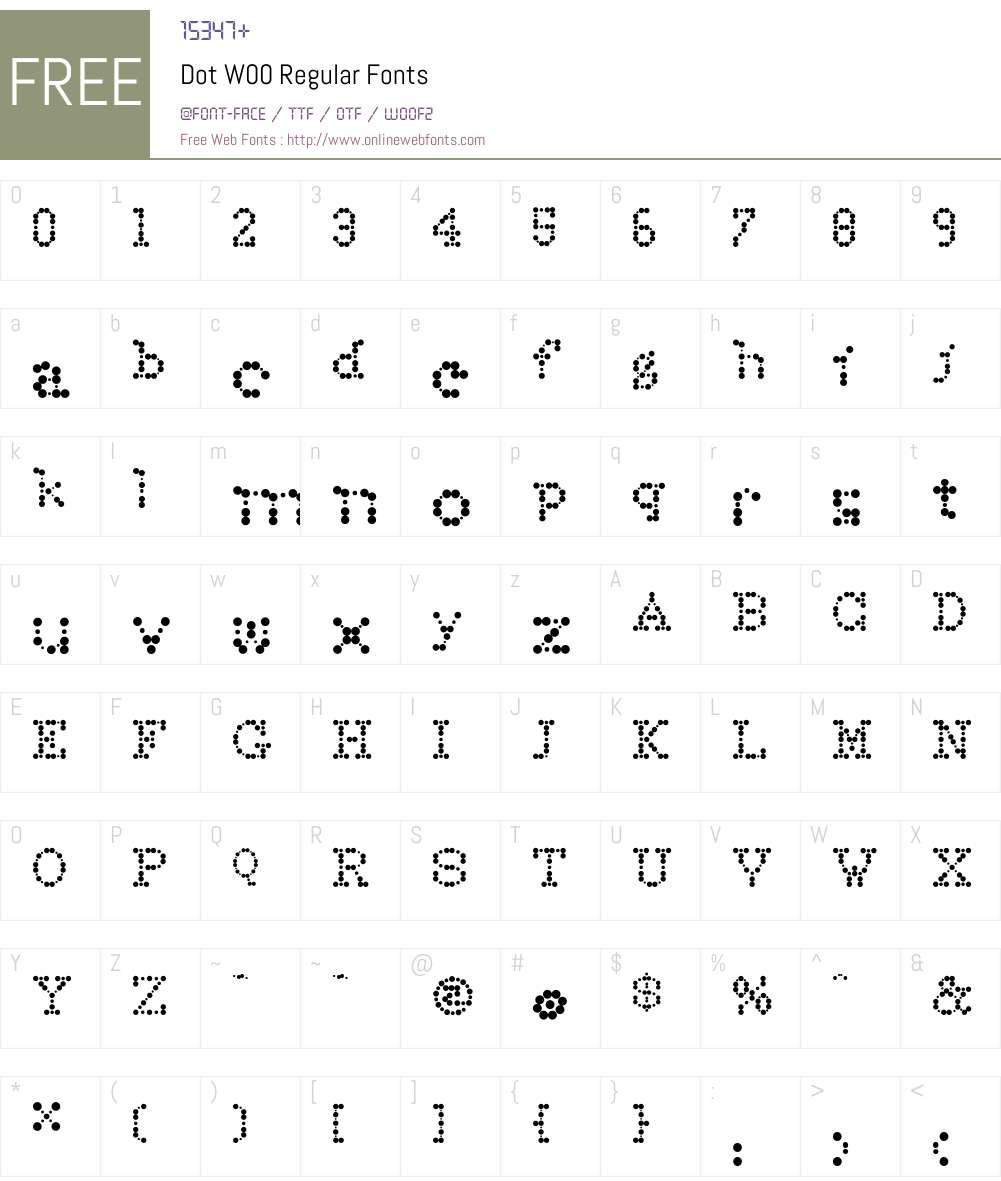 Dot Font Screenshots