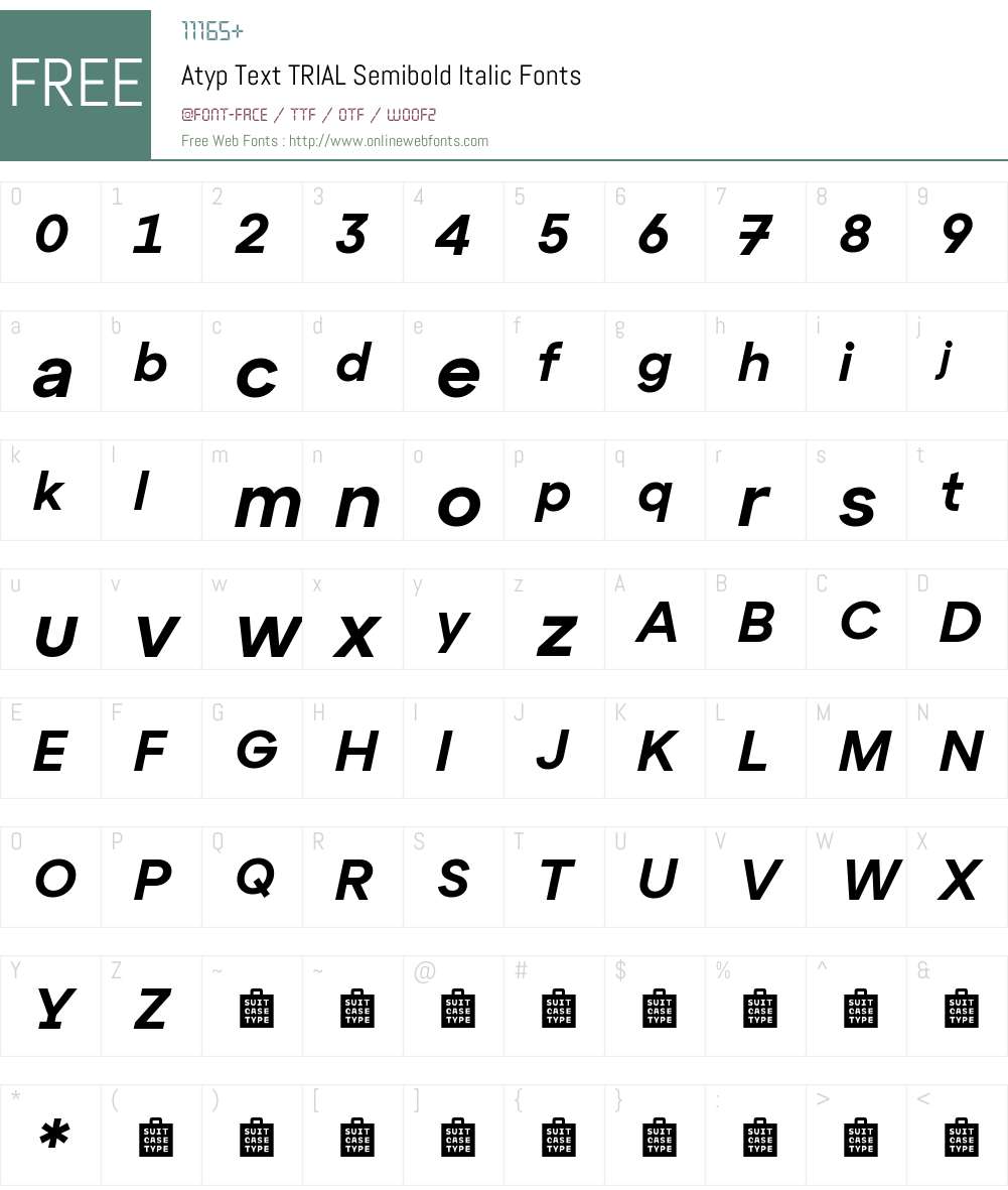 Atyp Text TRIAL Semibold 1.000;Glyphs 3.1.2 (3151) Fonts Free Download ...