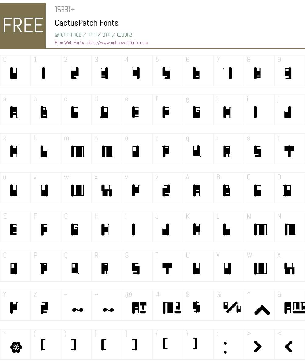 Cactus Font Screenshots