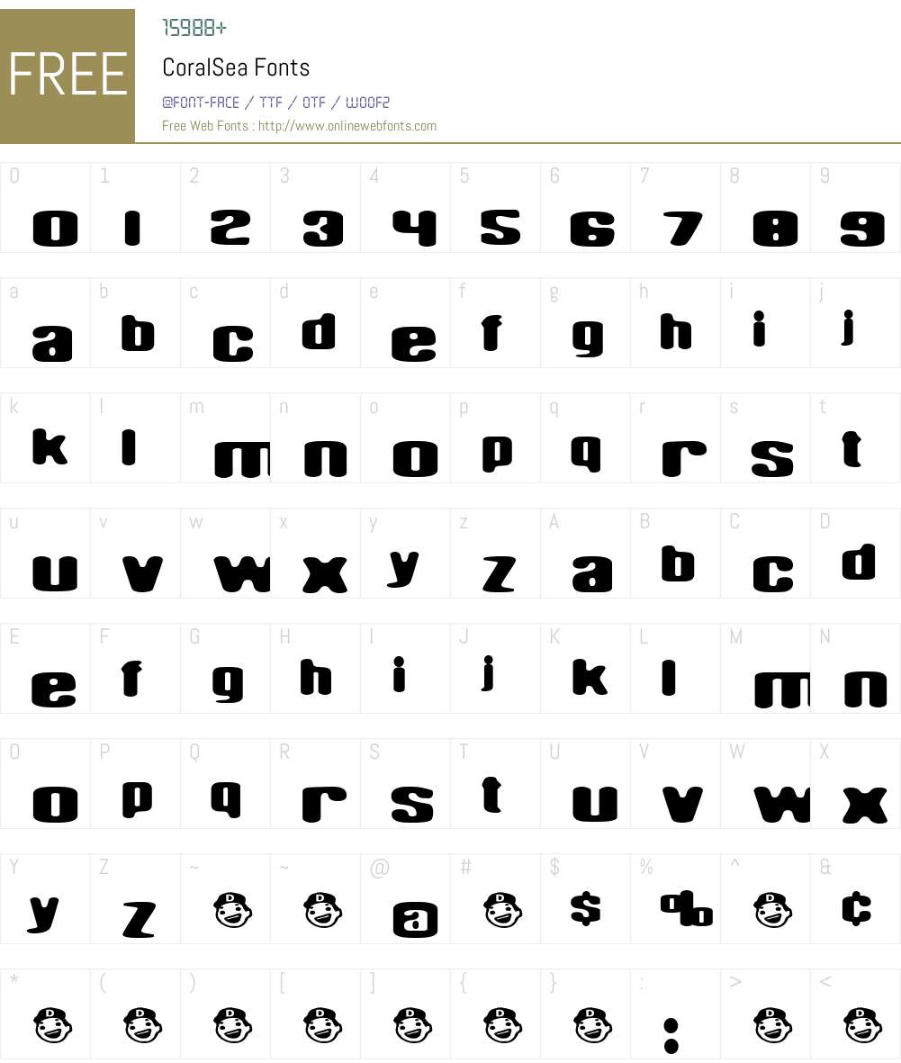CoralSea Font Screenshots