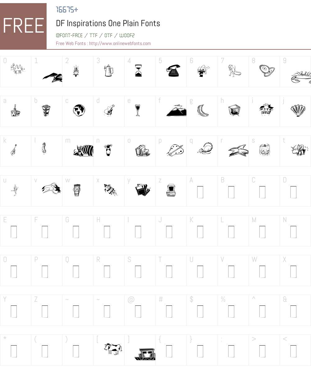 DF Inspirations One Font Screenshots