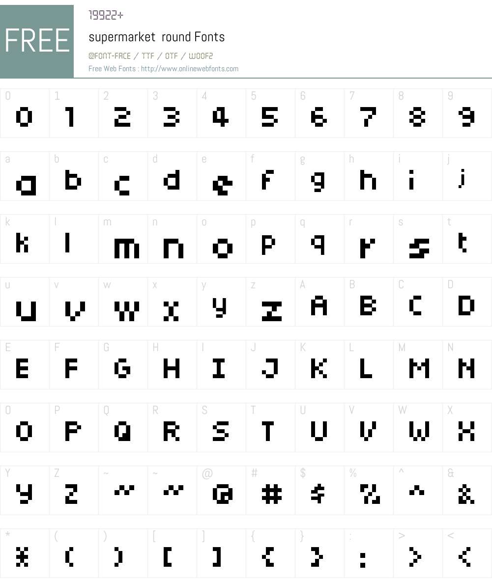 supermarket Font Screenshots