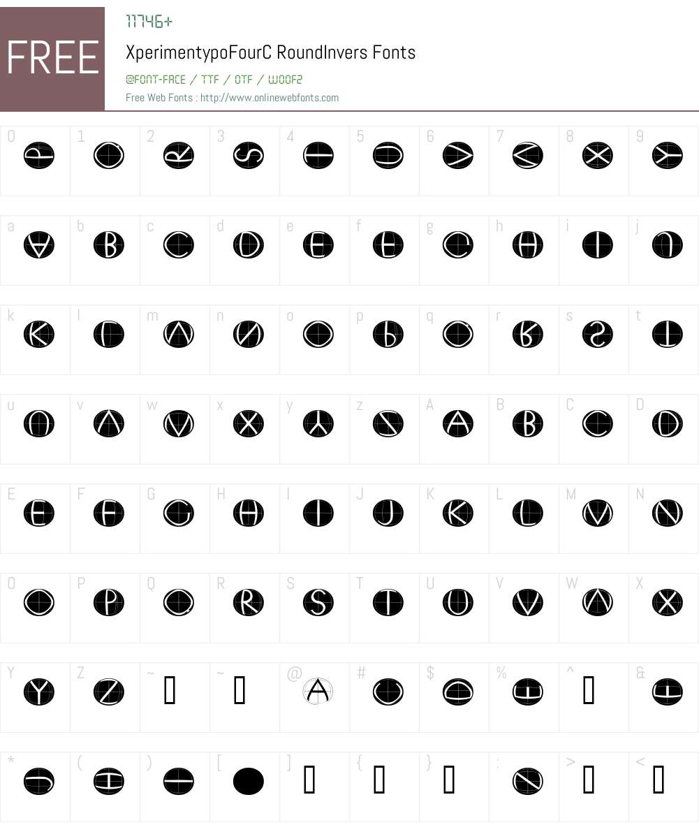 XperimentypoFourC Font Screenshots