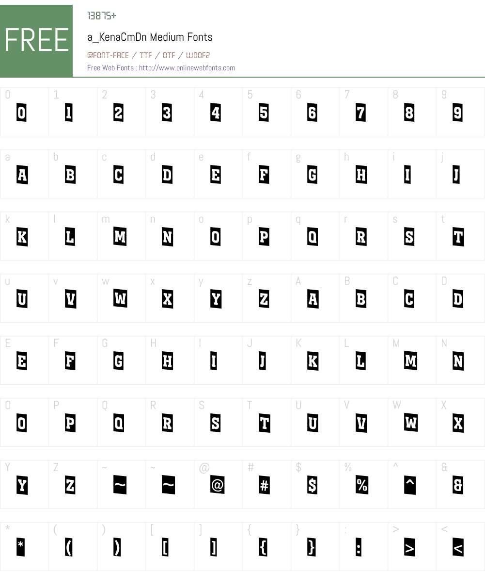 a_KenaCmDn Font Screenshots