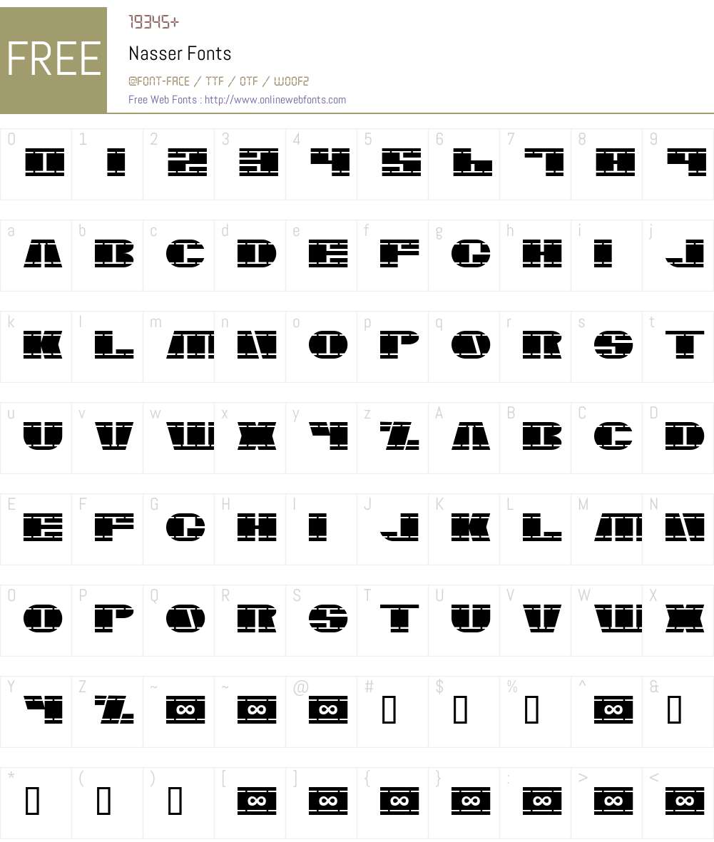 Nasser Font Screenshots