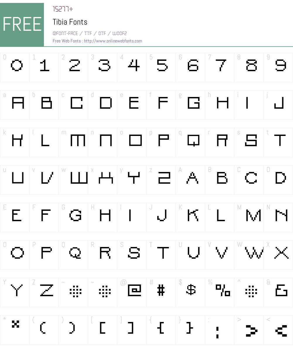 Tibia Font Screenshots