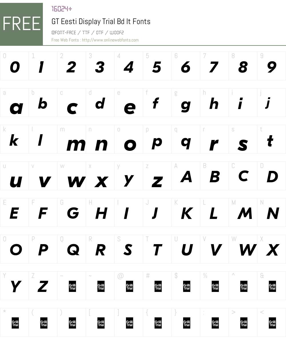 GT Eesti Display Trial Bd It 1.005 2020-10-21 Fonts Free Download ...